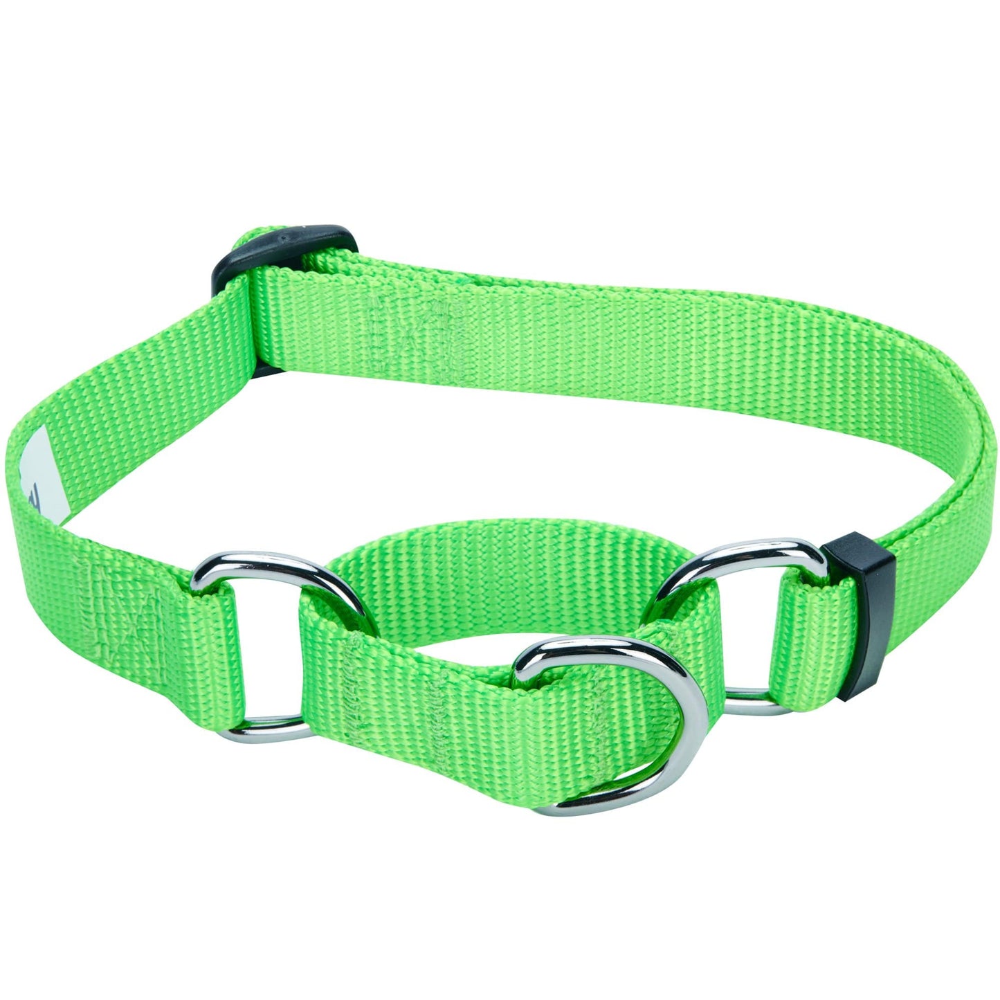 Nylon Personalized Martingale Safety Training Dog Collar Green for Puppy Boy Girl Dog