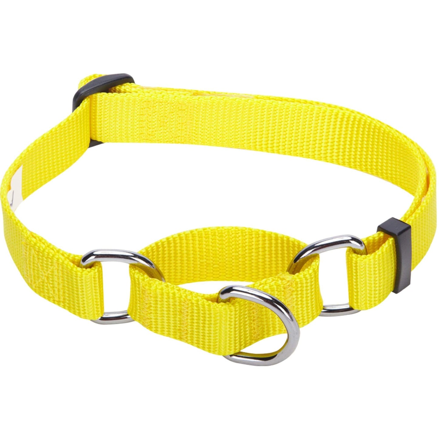Nylon Personalized Martingale Safety Training Dog Collar Yellow for Puppy Boy Girl Dog