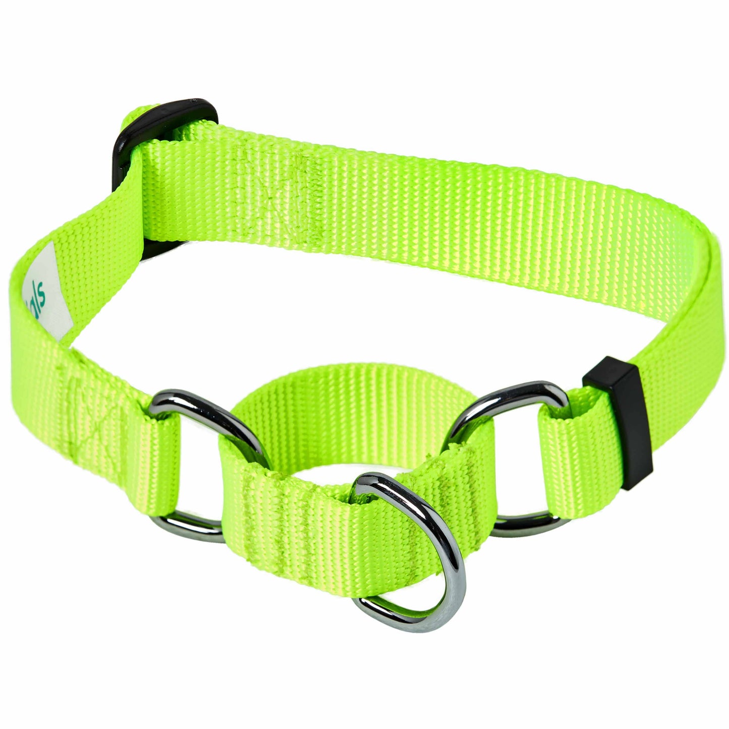 Nylon Personalized Martingale Safety Training Dog Collar Green for Puppy Boy Girl Dog